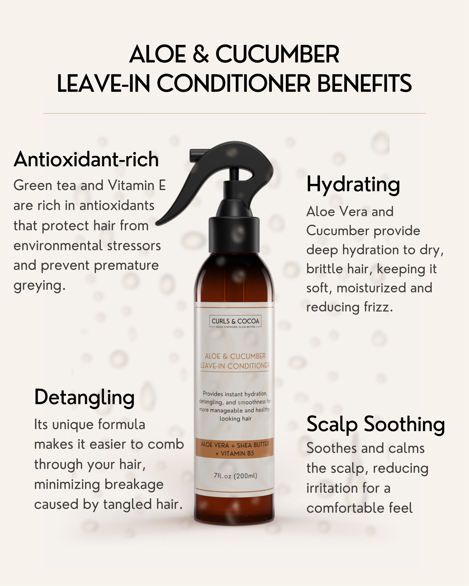Aloe and Cucumber Leave-in conditioner